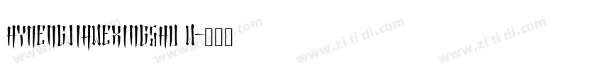 HYMengJiaWexingShu w字体转换